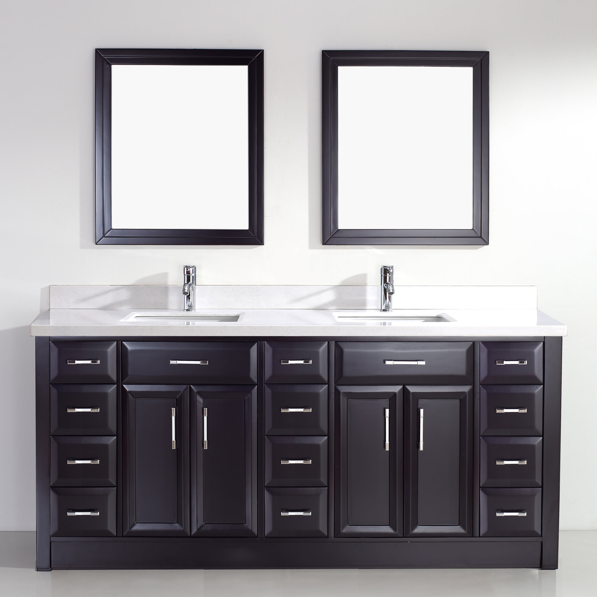 Bauhaus Bath Caledonia 75" Double Bathroom Vanity Set & Reviews